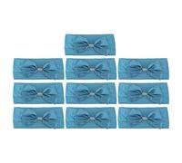 10 Pz Fiocchi per Sedie, Elastici per Sedie, 35x15cm, Blu Lago