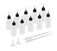 10 Pz Flaconi Con Ago 30Ml Boccetta Con Ago In Plastica Con 2 Imbuti E 2 Pipette