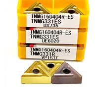 10 pz Fresa Utensile da Tornio Tornio TNMG160404R ES VP15TF UE6020 US735 Inserto in metallo duro TNMG 160404R CNC Lega Dura di Taglio del Metallo(TNMG160404R UE6020)