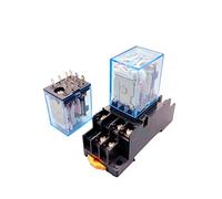 10 pz HH53P MY3NJ Micro Piccolo Relè Elettromagnetico Intermedio con Base 11 Pin 3NO/3NC 5A 110/220VAC 12/24VDC Apparecchiature Elettriche(No Socket,1pcs AC220V)