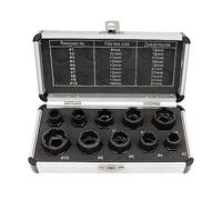 10 Pz Impatto Danneggiato Bullone Dado Vite Rimozione Estrattore Presa Strumento Kit Set Vite Chiave Estrattore Set Strumento