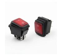 10 pz Impermeabile KCD4-2X1N Interruttore A Bilanciere Lampada A LED 4 Pin ON - OFF 16A 250 V 20A 125 V AC Contatti In Argento Auto barca interruttore di alimentazione, Parti(Red)