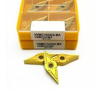 10 PZ Inserti In Metallo Duro Per Utensili Di Tornitura Esterni Macchine CNC Tornio Strumenti Parti Utensili Per Tornio(VNMG160404 MA KT735)