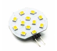 10 pz LAMPADINA PIASTRA DISCO LAMPADA LED G4 1,8W CIRCOLARE TONDA SLIM 12V 300° [EEK: A+]