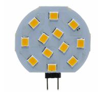 10 pz LAMPADINA PIASTRA DISCO LAMPADA LED G4 1,8W CIRCOLARE TONDA SLIM 12V 300° [EEK: A+]