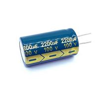 10 pz/lotto 100 v 2200 UF condensatore elettrolitico in alluminio dimensione 22 * 40 2200 UF 20%