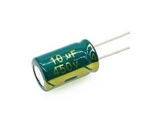 10 pz/lotto 10UF ad alta frequenza a bassa impedenza 450v 10UF condensatore elettrolitico in alluminio dimensioni 10 * 17mm 20%