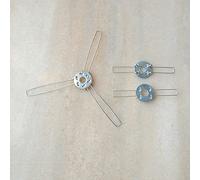 10 pz/Lotto 2 o 3 forchette Clip a Molla di Fissaggio galvanizzato for Fissaggio Paralume swapnel for lampade di Pandent e Accessori for Lanterne (Length : 210mmx3 Forks)