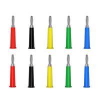10 pz/lotto 4mm Spina A Banana Adattatore Connettore Elettrico 5 Colori J.10011(5 Red 5 Black)