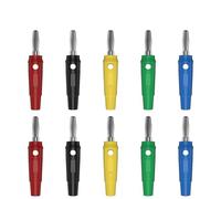10 pz/lotto 4mm Spina A Banana Adattatore Connettore Elettrico 5 Colori J.10017(5 colors x 2)