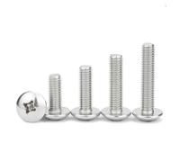10 pz/lotto Croce Incasso Truss Testa Viti di Macchina M3 M4 M5 M6 M8 Fungo Grande Testa Piatta In Acciaio Inox 304(16mmx10pcs,M3)