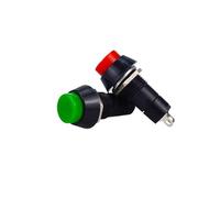 10 PZ/LOTTO Interruttore a pulsante momentaneo 12mm Interruttori rotondi momentanei 3A 250VAC PBS-11A PBS-11B 2PIN Auto-recupero Autobloccante(Self-Locking RED)