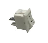 10 pz/lotto KCD1 2 Pin 250V 3A SPST Nero Interruttore for barca 21x15mm Snap-in ON OFF Interruttore di posizione a bilanciere KCD11 15x10mm(WHITE,50PCS_21X15MM)