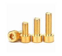 10 pz/Lotto M3 M4 M5 M6 M8 Ottone Puro Viti A Testa Esagonale Esagono Incassato DIN912 (Color : 40mm, Size : M5)