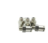 10 Pz/lotto MPC M5 M6 1/8 1/4 3/8 1/2 Raccordo In Ottone Pneumatico Maschio Dritto Aria Compressa Raccordo(MPC8 01 8mm R1-8)