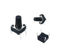 10 pz/lotto perni di rame 6 * 6 * 9.5MM mini interruttore a pulsante 4 pin piccolo interruttore elettrico 6x6x9.5mm(100000 Times Life)