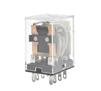 10 Pz/lotto Relè di Controllo In Miniatura Piccolo Relè Intermedio AC12V DC24V AC220V HH52P HH53P HH54P HH62P HH63P HH64P MY2NJ MY3NJ(12V,HH62P Base)