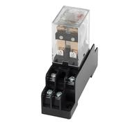 10 pz/lotto relè elettromagnetico indicatore LED con base presa serie LY2 HH62P AC 220V 110V 24V 12V LY2NJ HH62PL(12VDC)