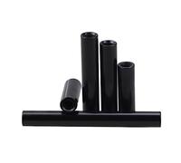 10 pz M2 M2.5 M3 M4 M5 Lunghezza 6-50mm Rosso Nero Nastro Colore Rotondo Alluminio Distanziatore Distanziatore, Nero