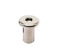 10 pz M3 M4 Lunghezza 5-50mm In Acciaio Inox 304 Esagonale A Esagono Incassato Testa Mobili Rivetto Connettore Inserto Giunto Manicotto Dado(M4 10pcs,25mm length)