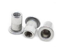 10 pz M3 M4 M5 M6 M8 M10 M12 In Lega di Alluminio Testa Piatta Inserto Filettato Nutsert Cap Rivetto Dado(M10)