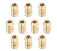 10 Pz M4 Ghiera Terminale Candela Ottone Testa a Proiettile Terminale di Accensione Capezzolo Connettore Accessori Auto