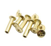 10 pz M5 Vite Coltello Fai Da Te Motivo Decorativo Manico In Acciaio Bullone Rivetto - Piastra In Ottone Strumenti Di Legno Vite Dado Rivetto (Taglia : M5X50mm)