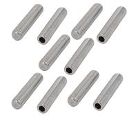 10 pz M8 x 40mm 304 esagonali acciaio inox unità punta piatta vite senza testa