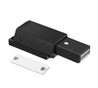 10 pz Magnete Porta Dell'armadio Buttafuori Invisibile Mobili Fermate Heavy Duty Armadi Spingere Magnetico Per Porta(ABS Material-Black)