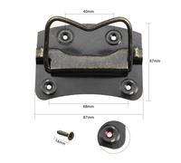 10 Pz Maniglia For Mobili In Ferro Scatola Del Cassetto Custodia In Legno Manopole For Porte Petto Anello Tirare Cabinet Tira Cassetto Estraibile Mobili Handware Facili Da Installare(87mmx67mm 10pcs)