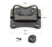 10 Pz Maniglia For Mobili In Ferro Scatola Del Cassetto Custodia In Legno Manopole For Porte Petto Anello Tirare Cabinet Tira Cassetto Estraibile Mobili Handware Facili Da Installare(76mmx60mm 10pcs)