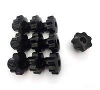 10 Pz Manopole a Stella M8 x 40mm, Manopola Stella Nero Vite, Dado con Impugnatura a Stella Pulsante di Serraggio, Bachelite Manopola Serraggio a Filettatura Femmina Manopola per Macchine Utensili