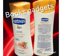 10 pz Mantovani Shampoo Neutro CAPELLI LISCI con Cheratina Olio di Noce 400ml