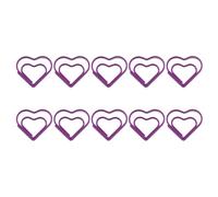 10 pz metallo graffette cuore segnalibro colorato ufficio decorativo clip forniture scolastiche piccolo colorato cuore titolari