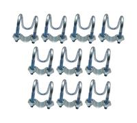 10 pz metallo tubi in acciaio clip doule bulloni vite croci tubo fibbia tubo connettore morsetti metallo tubi in acciaio connettore fissatore