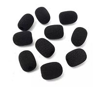 10 pz mini protezioni antivento in schiuma per microfono, coperture in schiuma per microfono, cuscinetti per microfono auricolare, protezioni antivento per microfono auricolare lavalier, coperture in