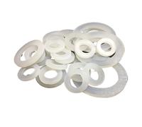 10 PZ Misura 1/4 3/8 1/2 3/4 "1" 1-1/4 "1-1/2" 2 "Sanitario a Forma di O Gel di Silice Guarnizione Anello di Tenuta Tubo del Gas Ondulato Rondella Piatta(1 Silica gel)