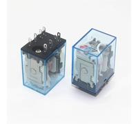 10 Pz MY2P HH52P MY2NJ Bobina del relè Generale DPDT Micro Mini Interruttore del relè elettromagnetico con LED AC 110 V 220 V DC 12 V 24 V 380 V(AC110V)