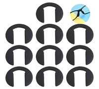 10 pz Naselli per Occhiali a Forma di U Antiscivolo Nasello in Silicone Stick on Pad Occhiali da Sole Occhiali da Vista Accessori