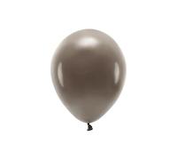 10 PZ Palloncino lattice ECOLOGICO 26 cm | VARI COLORI | realizzati in lattice naturale | ecosostenibili | feste party compleanni (Marrone Natural)
