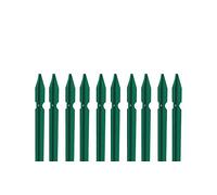 10 PZ Palo paletto in ferro a T 35x35x3,5 mm plastificato verde per rete recinzione metallica TUTTE LE MISURE - MADE IN ITALY … (H 250 cm)