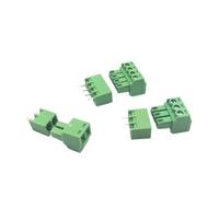 10 Pz Passo 3.81mm Maschio/Femmina Inseribile PCB Morsettiera A Vite Connettore 15EDGK + VC Pin Verticale 2/3/4/5/6/7/8P(2Pin)