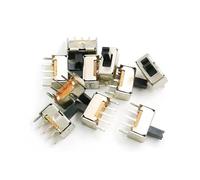 10 PZ piccolo interruttore a levetta SS-12D07V 3/4/5/6/7mm maniglia con staffa mini interruttore a scorrimento a 3 pin 1P2T(Handle 4mm x10PCS)