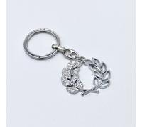 10 PZ Portachiavi con Corona d'alloro Satin BOMBONIERA LAUREA 1006