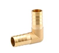 10 pz Rame Pagoda Raccordi for Tubi Dell'acqua In Ottone Barb Raccordo 2 3 4 Vie Connettore In Ottone for 6mm 8mm 10mm 12mm 16mm 19mm(Elbow,10mm (10pcs))