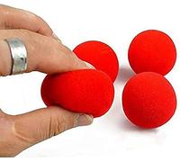 10 pz Red Magic Soft Red Sponge Ball Close-Up Classical Street Comedy Small Magical Ball Trick Props (4,5 cm)