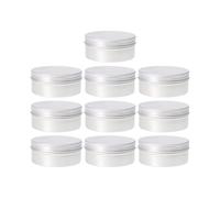 10 pz Riutilizzabile Bottiglia di Alluminio Vuota Campione Canister Cap Olio