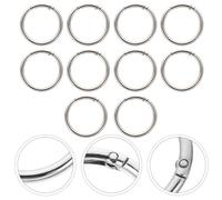 10 pz Round Spring O-Ring Spring Keyring Fibbia rotonda moschettone Gancio a