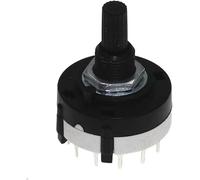 10 PZ RS26 Plastica 4 Poli 3 Posizioni Rotary Band Switch 2 Pole 6 Position 1 Pole 12Position Maniglia Lunghezza 21MM Axis Band Switch (Colore : 2 Pole 6)(1 Pole 12)