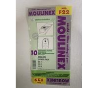 10 PZ SACCO SACCHETTI FILTRO ASPIRAPOLVERE MOULINEX F22 ECOLOGICI